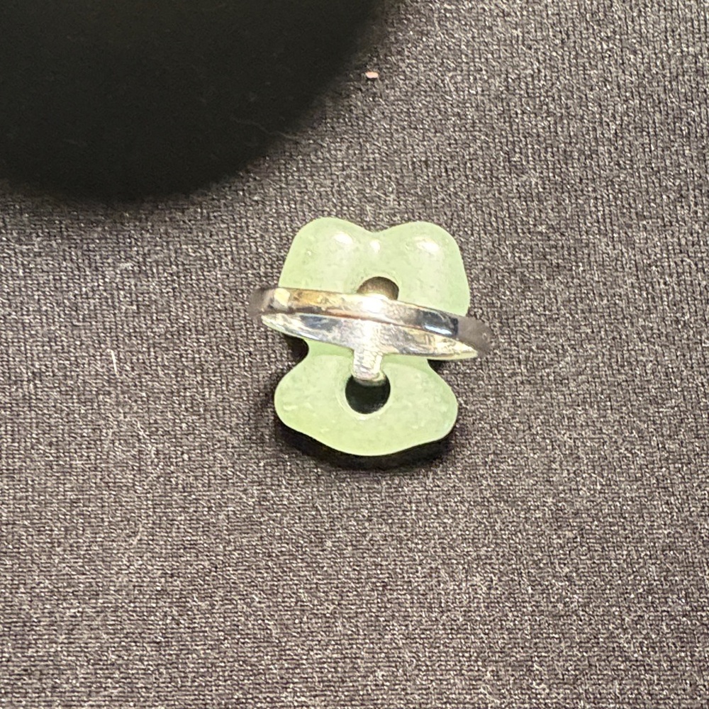 Tous Silver Ring with Green Stone - Picture 6 of 7